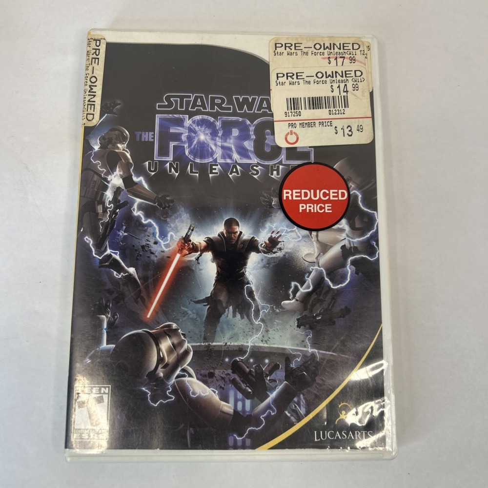 Star Wars the Force Unleashed- Nintendo Wii Read